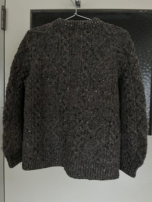 Athena Designs Wool Knit Sweater Gray Cable Knit | eBay