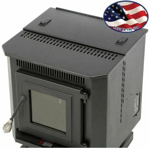 Summers Heat Pellet Stove with Auto Start and Blower - 40 lb Hopper | eBay