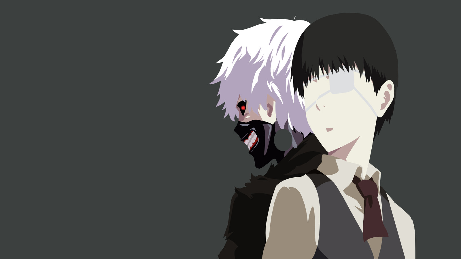 Anime tokyo ghoul kaneki ken minimalism boys mask Playmat Gaming Mat Desk