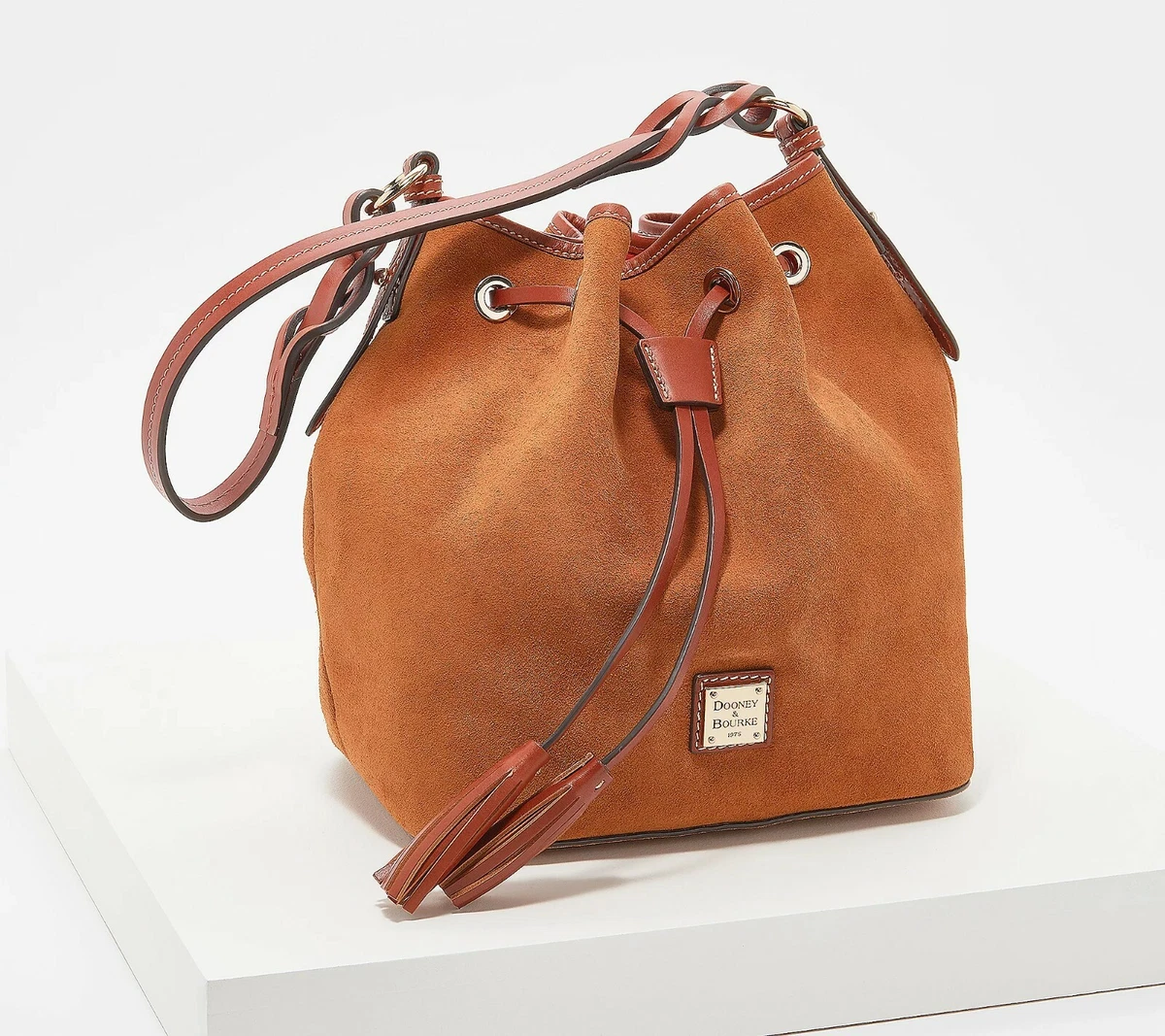 As Is Dooney & Bourke Suede Tasha Drawstring Bag 