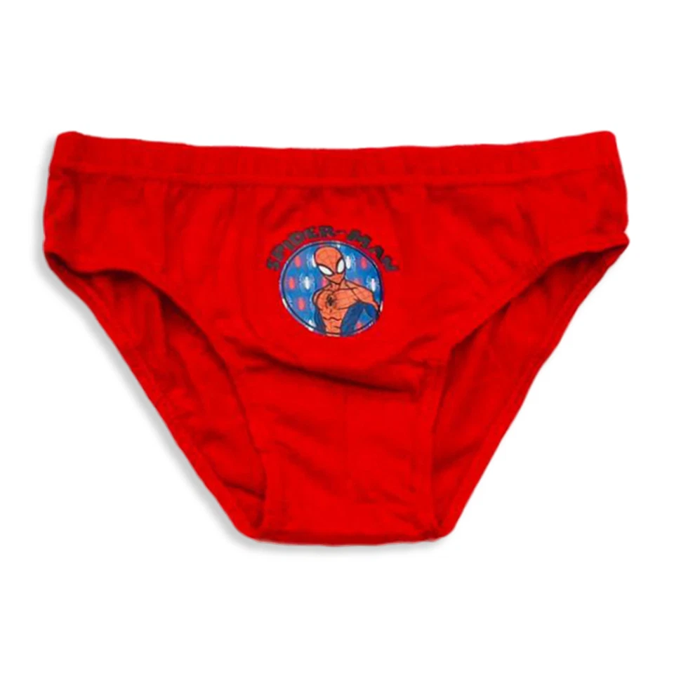 Slip 3 pezzi ufficiale Marvel Spiderman bambino shorties mutandine intimo 3159 - Immagine 3 di 4