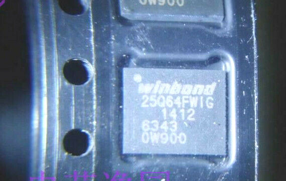 Winbond 25Q64FWIG New formated, empty chip, WSON-8 (6x5mm