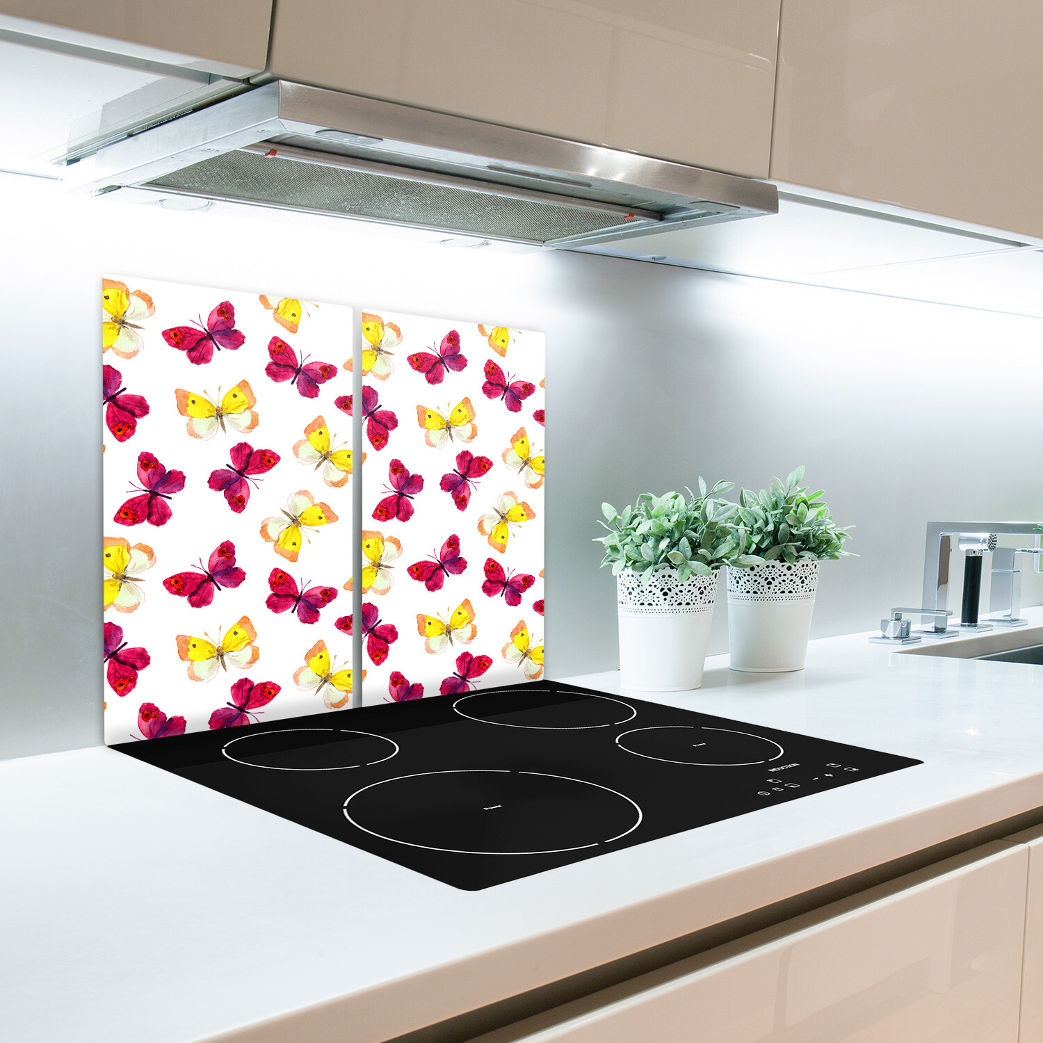CUISINE PLANCHE POUR cuisine Dessin Floral Fleurs Plantes 80x52 EUR 54