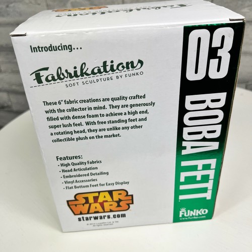 Funko Star Wars Fabrikations Soft Sculpture Plush Boba Fett Action Figure - Picture 6 of 6