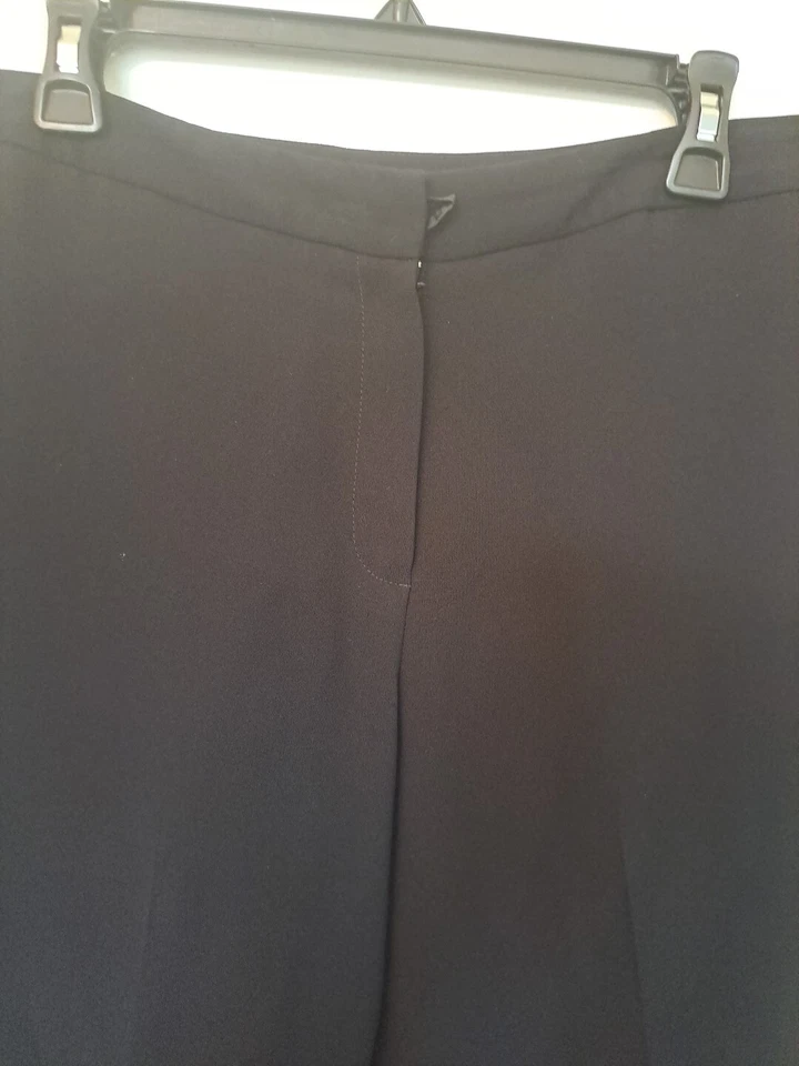 Pantalones de vestir Kasper negros para mujer talla 10 forrados 28” entrepierna excelente estado Foto 2 de 4
