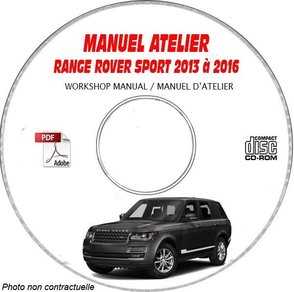 Range Sport L494 13-16 - Manuel Atelier CDROM RANGE-ROVER Anglais Expédition -