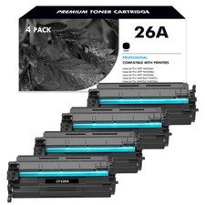 4PK CF226A 26A Black Laser Toner Cartridge For HP Laserjet Pro M402d MFP M426fdw
