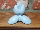 Vintage Tulip Candle Holder ART POTTERY CANDLESTICK Holder Blue