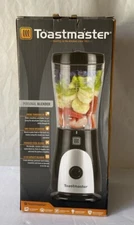 Toastmaster Mini Personal Blender 15oz Smoothie Maker Drink Through Lid#TM-5MBL