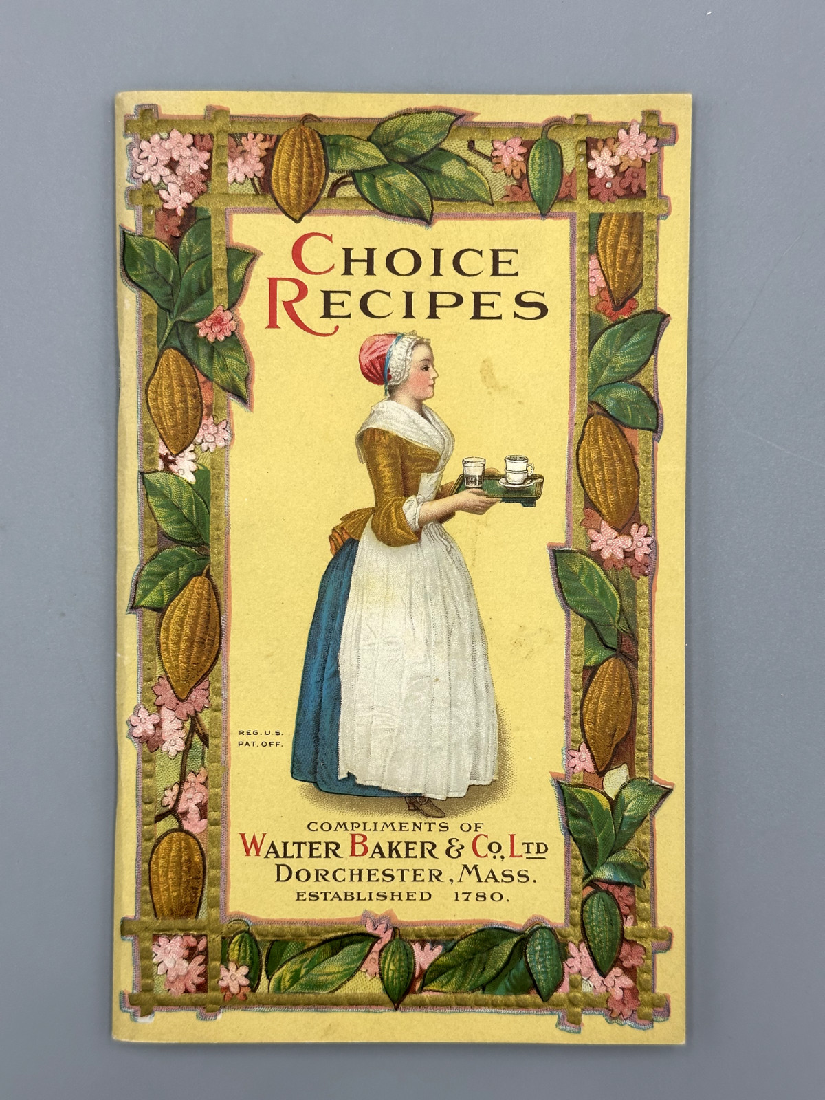 1925 Walter BAKER CHOCOLATE & COCOA Advertising Recipe Booklet Antique Cook Book