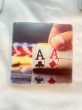 Ceramic Coasters Made in Hawaii Las Vegas/Casino Ace's 5706