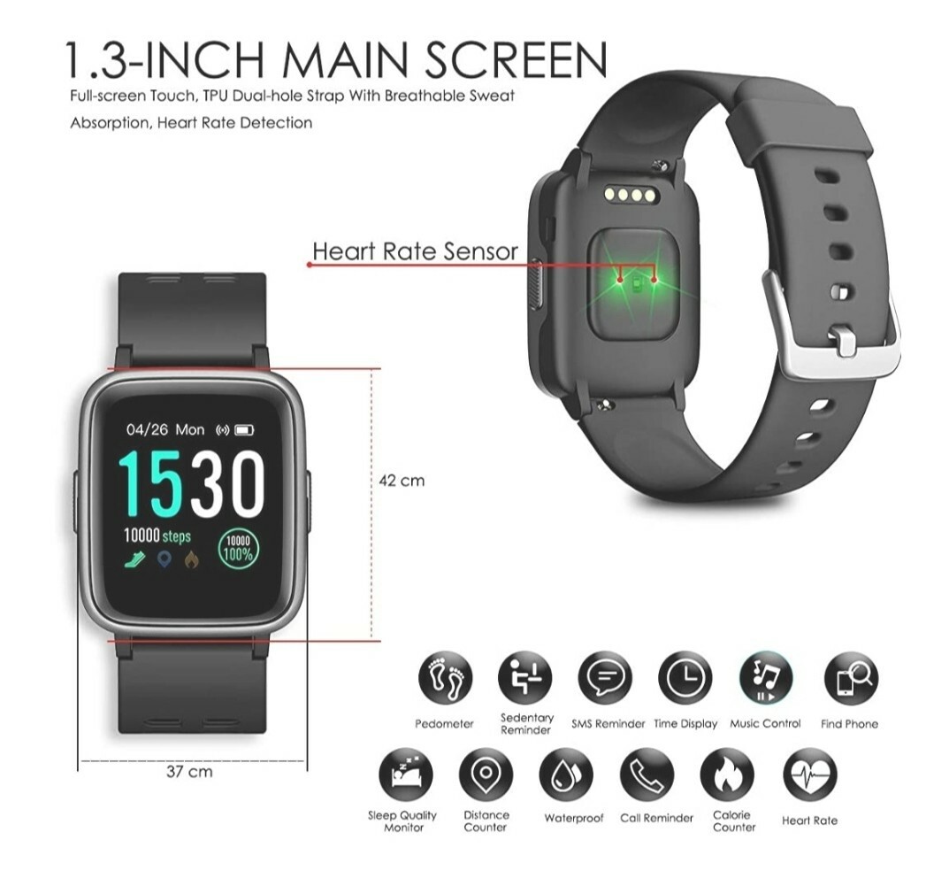 Akai K-Fit 100 33mm Cassa Verde, Cinturino Verde, Smartwatch | Acquisti  Online su eBay
