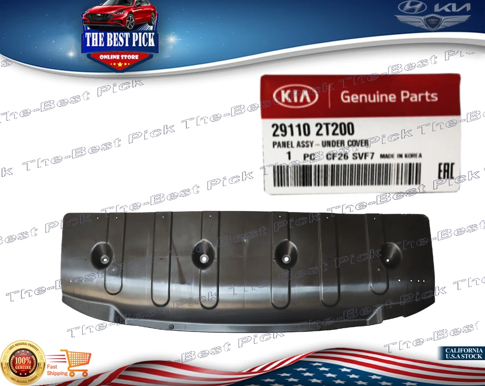 ⭐GENUINO⭐ MOTOR BAJO CUBIERTA PROTECTOR CONTRA SALPICADURAS DELANTERO KIA OPTIMA 2014-2015 291102T200 Foto 2 de 4