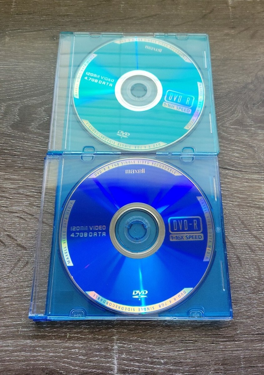 4) Maxell DVD-R Single Layer 4.7GB 1 - 16X Recordable, 120 Minutes