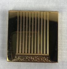 Vintage Avon Square Gold-Tone Makeup Compact  