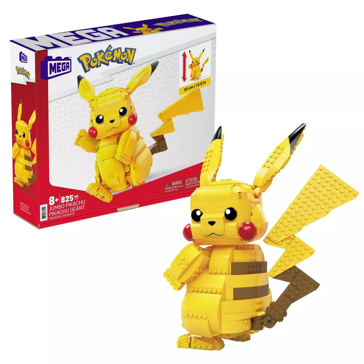 Mattel - Pokemon - Construção Pokémon com movimento: Pikachu