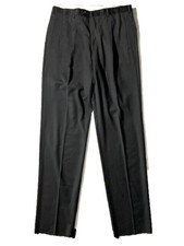 New PRADA Mens Black Wool Pleated Pant Trouser sz 36 US 52 Italy