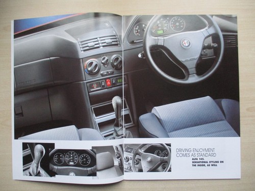 Alfa Romeo 145 UK Sales Brochure (1999) - Picture 3 of 10