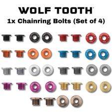 Wolf Tooth Components 1x Chainring Bolts (Set of 4). All Colors!