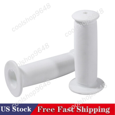 Motorcycle Scooter Bicycle Anti-Slip Soft Rubber Handlebar Hand Grip Cover White