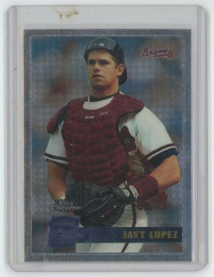 1996 Topps Chrome Javy Lopez . Atlanta Braves #149
