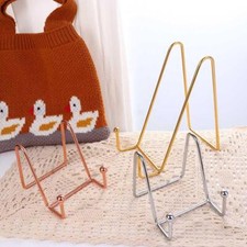 1pc Metal Plate Stands Plate Display Stand Frame Photo Decorative Holder