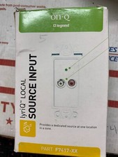 On-Q/Legrand lyriQ Local Source Audio Input, White F7417-XX 