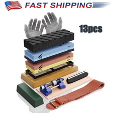 Knife Sharpening Stone Set Professional Whets...