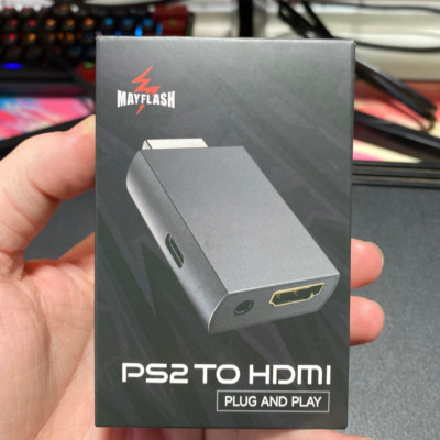 MAYFLASH PS2 to HDMI Converter Adapter, Video Converter PS2 HDMI Converter wi...