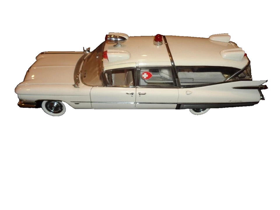 1959 Cadillac Superior Ambulance, by Precision Miniatures, 1/18, White, New. - Image 3 of 4