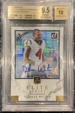Deshaun Watson 2018 Donruss Elite Series Auto Prizm ES-3 #3/10 BGS 9.5/10 POP 1