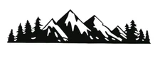 Mountain Woods Vinyl Sticker For Car Truck SUV RV Trailer Body Side Decal