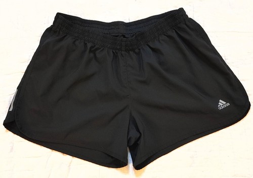 Pantaloncini sportivi Adidas neri foderati Energy Running da donna taglia L 4 in