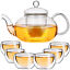 thumbnail 8  - Corelife Tea Pot Set 6x Double Wall Glass cups Teapot with Infuser coffee Warmer