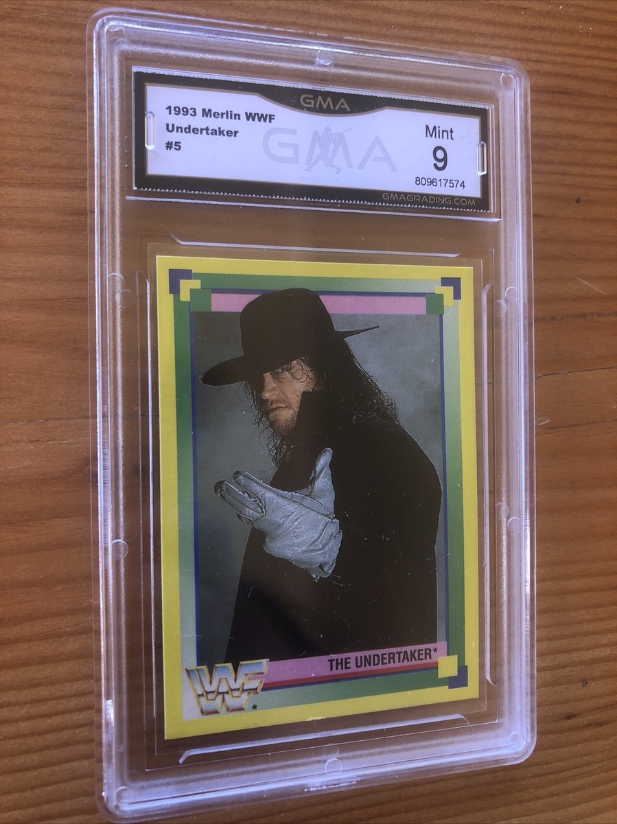 Carte The Undertaker WWF Merlin 1993 #145 - édition Allemande - Très Bon état
