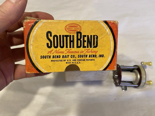 VINTAGE SOUTH BEND NO.760 PERFECTORENO REEL W/BOX, PAPERS APPEARS UNUSED - Picture 4 of 19