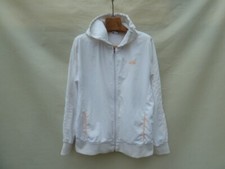 Reebok Windbreaker hooded Track Jacket Men's Size Medium White