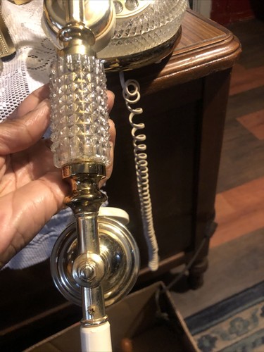 Vintage 2000 TT Systems Crystal Gold Toned Princess Style Push Button Phone - Picture 6 of 10