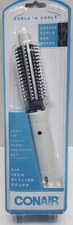 Conair Curls 'n Curls 3/4” Styling Brush Curling Iron Create Curls And Waves New