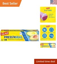Glad Press'n Seal: 3 Pack of 140 Sq Ft Reusable Food Preservation Wrap