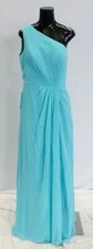 Babaroni Xanthe Women's One Shoulder Chiffon Maxi Dress WR4 Pool Size 10 