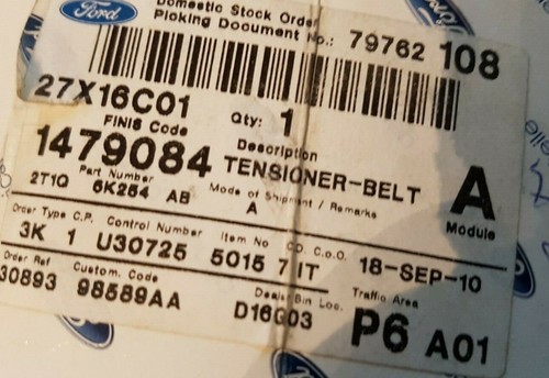 New Genuine Ford various models 1.8 Diesel Timing Cam Belt Tensioner 1479084 - Picture 4 of 5