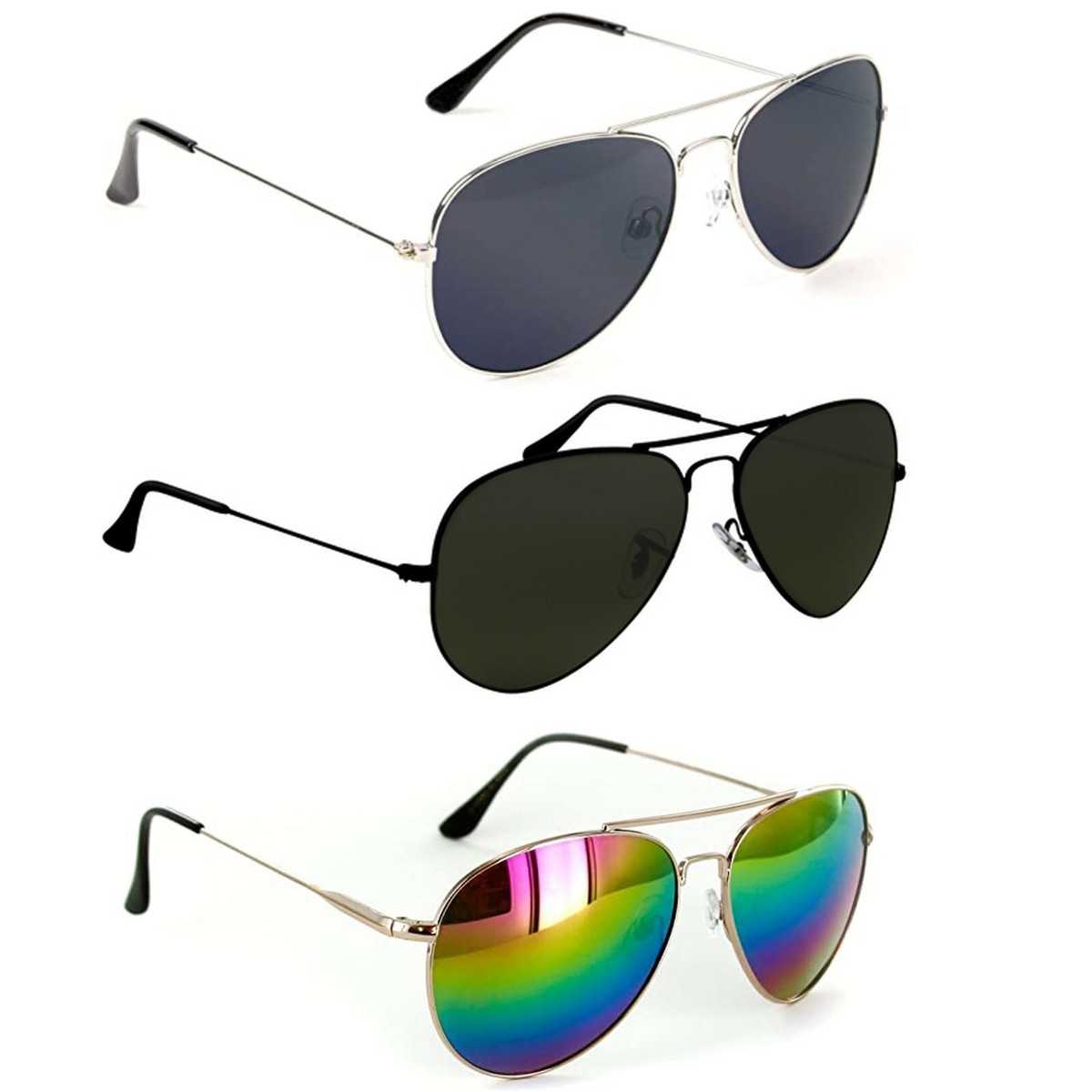 Aviator Sunglasses Fancy Dress Police Cop Pilot Top Gun 80s