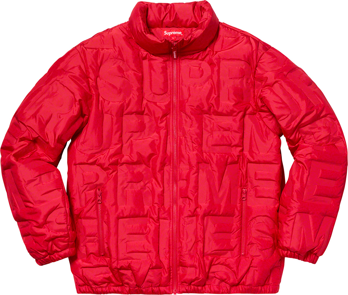 Supreme Bonded Logo Down Jacket (Size XL) Red SS19 Brand New | eBay