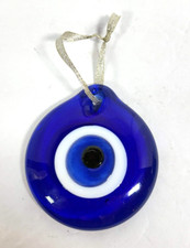 Blue Evil Eye Protective Wall Hanging Decor Glass Amulet Ornament