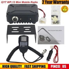 QYT WP-12 Mini Mobile Radio FM Transceiver 25W Dual Band Car Radio Station pe66