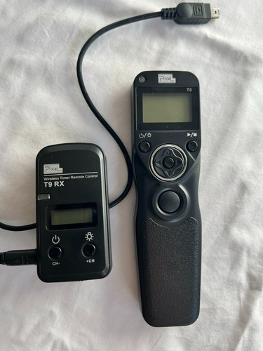Pixel T9 and T9 RX Wireless Timer Remote Control and Receiver--EXCELLENT