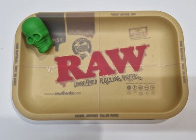 RAW Drip Rolling Tray mit Silikon Tray Cover und Silikon Skull Behälter