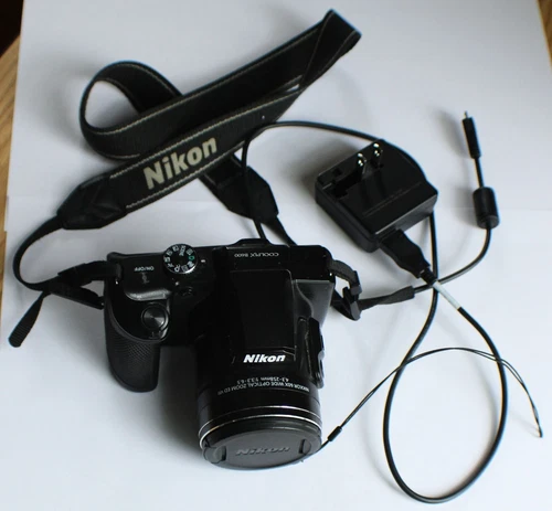 Nikon Coolpix B600 Camera w/ AC Power Supply, Battery, 8 GB Memory Card, Strap