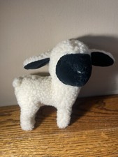 Dakin sheep lamb plush vtg small 1989 Wool Pile Cotton backing small blackface